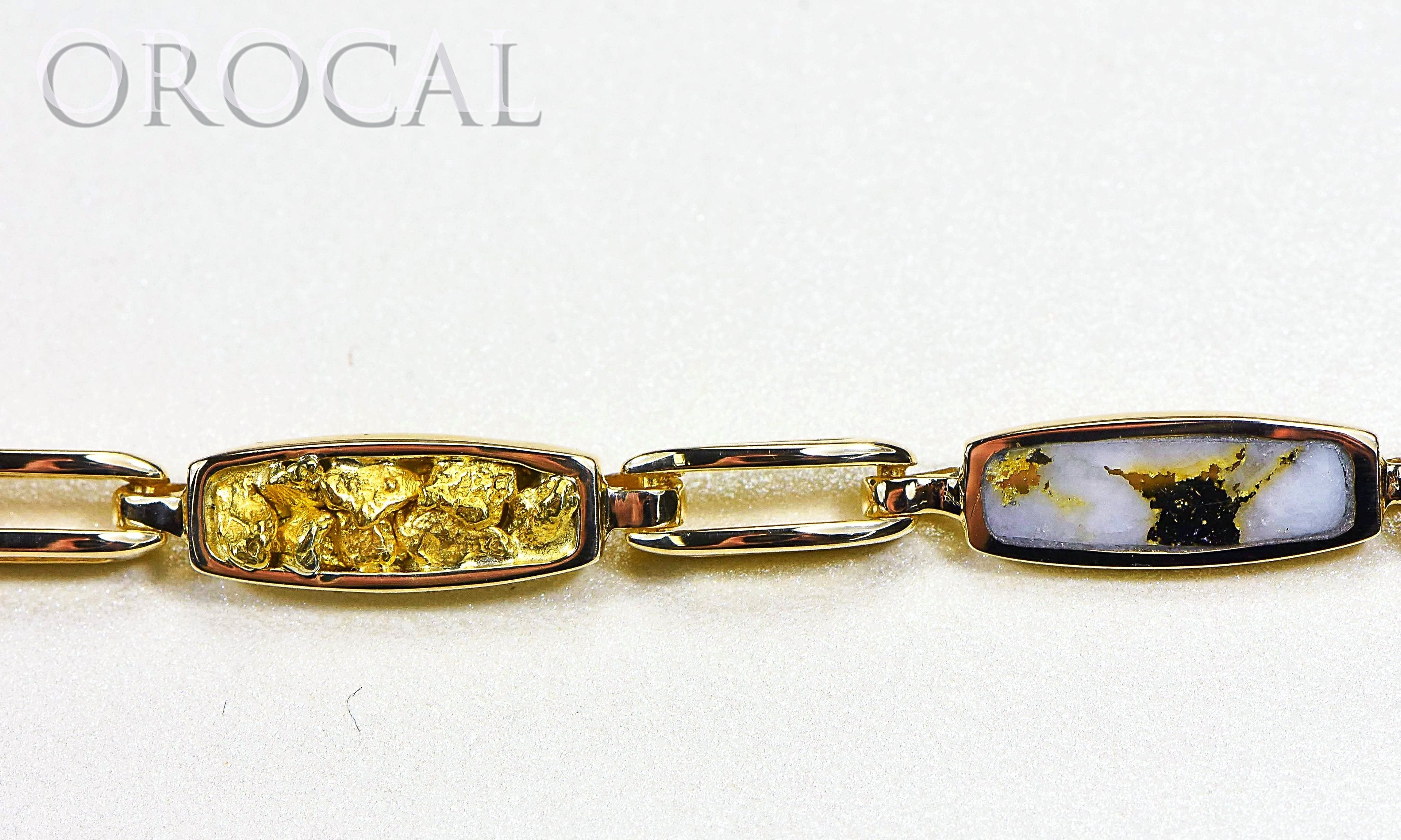 Gold Quartz Bracelet "Orocal" BDLOV5MMNQC59  Genuine Hand Crafted Jewelry - 14K Gold Casting