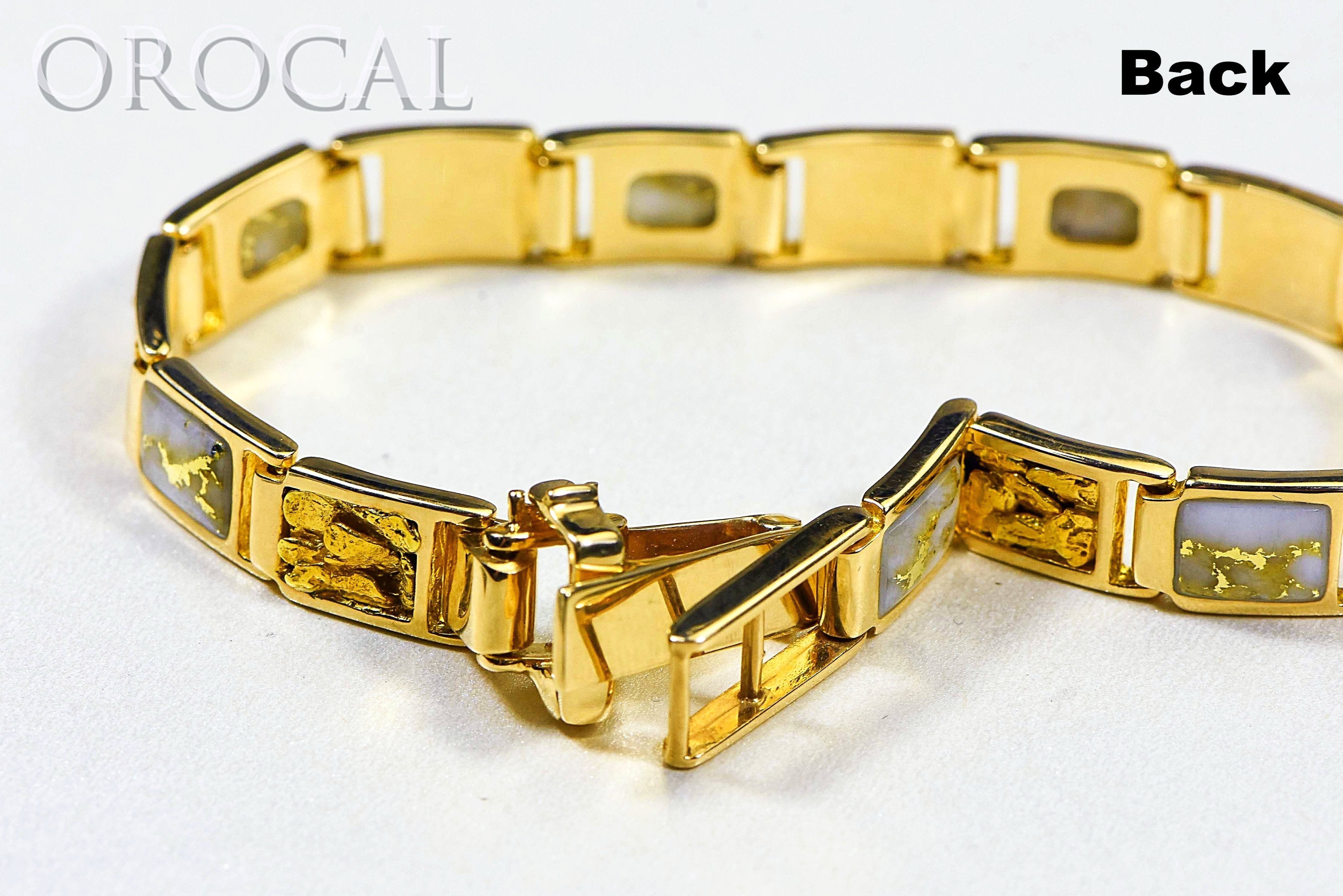 Gold Quartz Bracelet "Orocal" B8MM7N7Q Genuine Hand Crafted Jewelry - 14K Gold Casting
