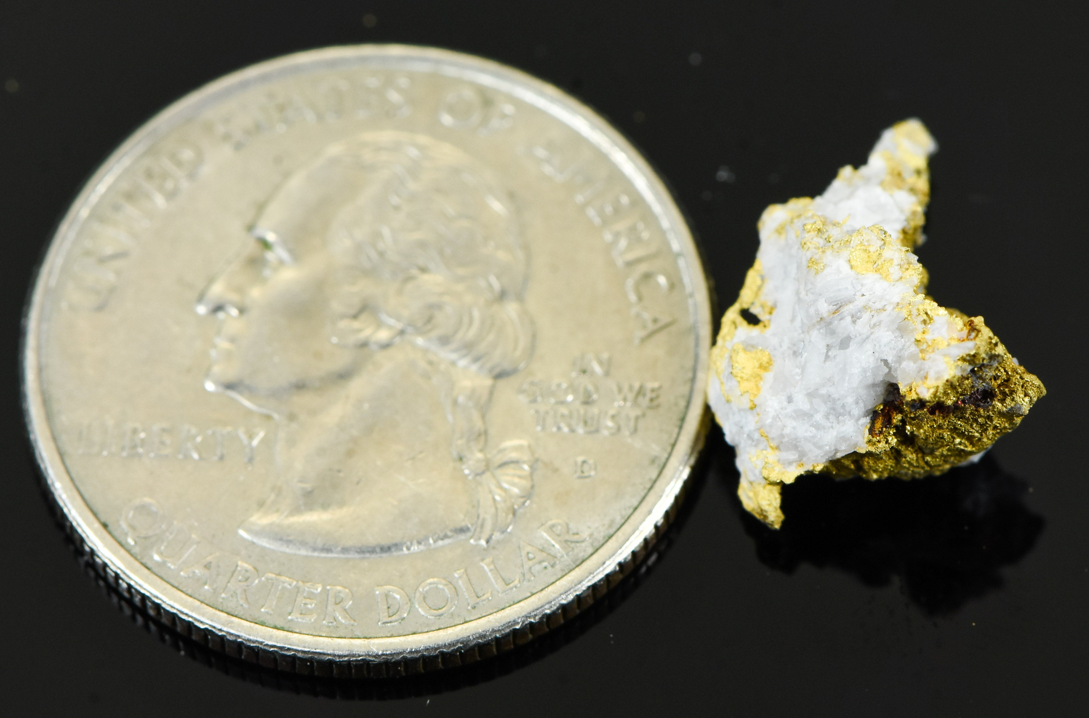 #OM-72 Crystalline Gold Nugget Specimen 1.98 Grams Oriental Mine Sierra County California Rare