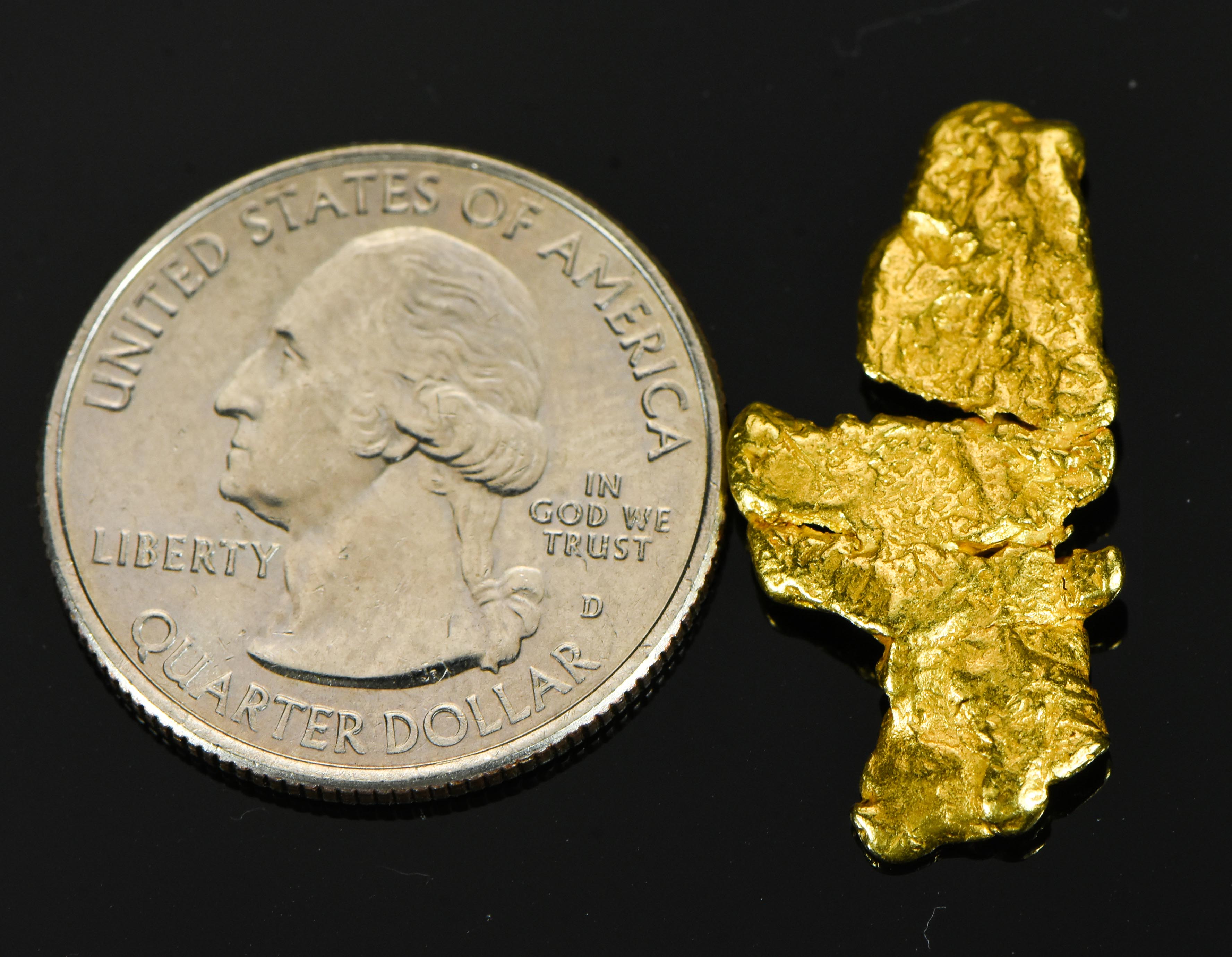 L-115 Alaskan BC Leaf Exotic Shaped Gold Nugget "Special Collection" 4.81 Grams