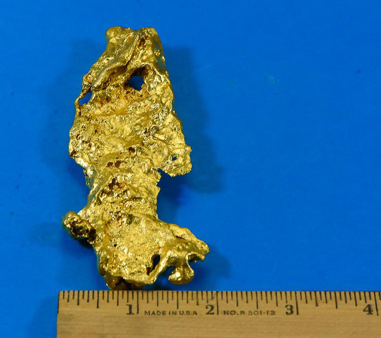 Large Natural Gold Nugget Australian "Fish" 214.17 Grams 6.88 Troy Ounces Very Rare