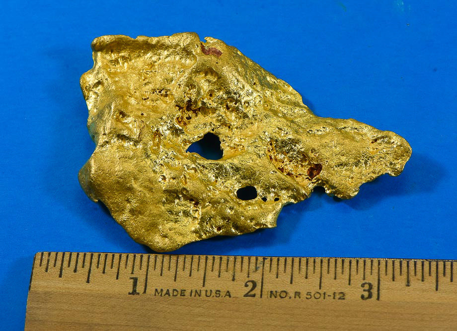 Large Natural Gold Nugget Australian "Bird Skull” 171.03 Grams 5.49 Troy Ounces Very Rare