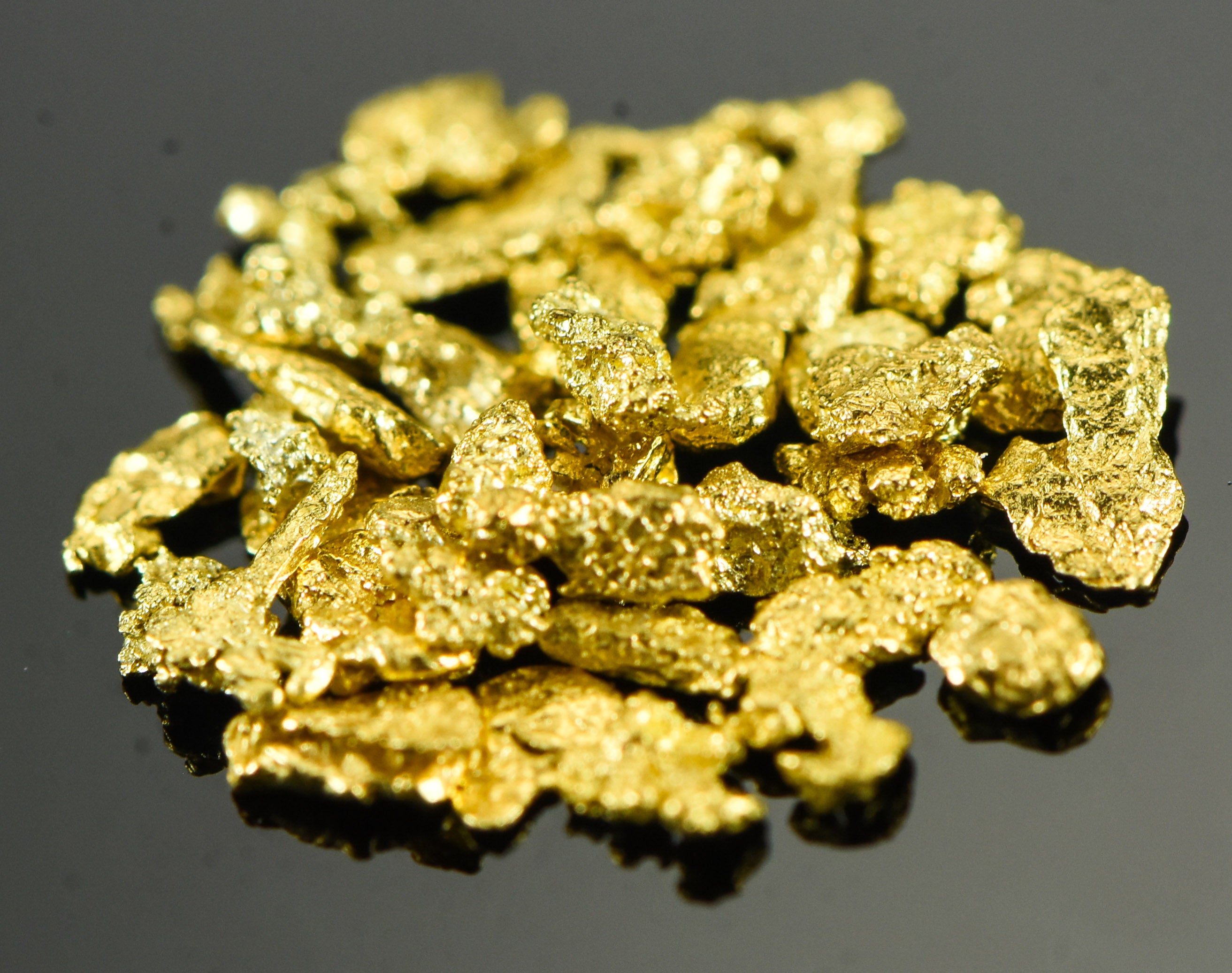 Alaskan Yukon Gold Rush Nuggets 14 Mesh .025 Troy Oz .78 Grams or 1/2 DWT