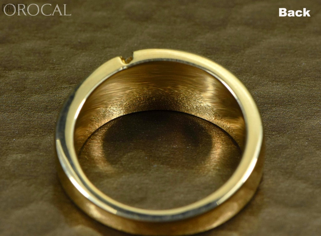 Gold Nugget/quartz Mens Ring Orocal Rm731D14Nq Genuine Hand Crafted Jewelry - 14K Casting Nugget