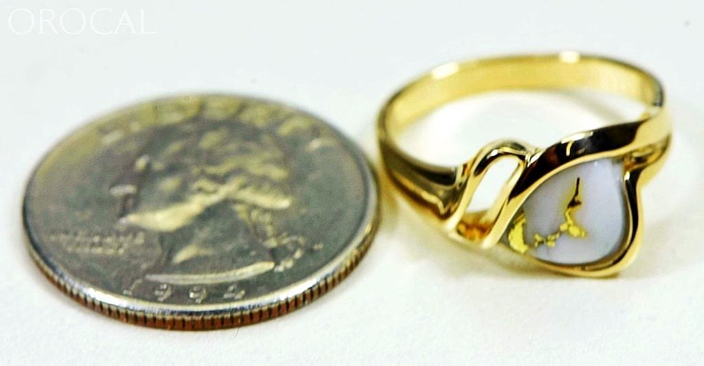 Gold Quartz Ring Orocal Rl587Q Genuine Hand Crafted Jewelry - 14K Casting