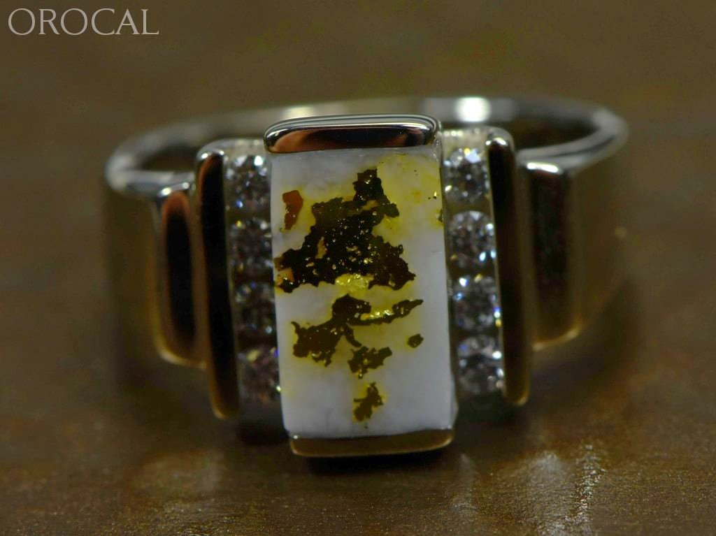 Gold Quartz Ring Orocal Rl639D32Qw Genuine Hand Crafted Jewelry - 14K Casting