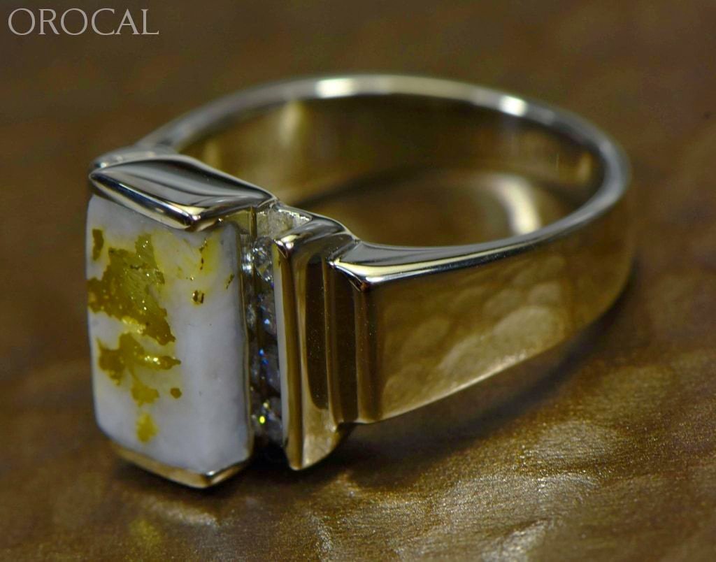Gold Quartz Ring Orocal Rl639D32Qw Genuine Hand Crafted Jewelry - 14K Casting