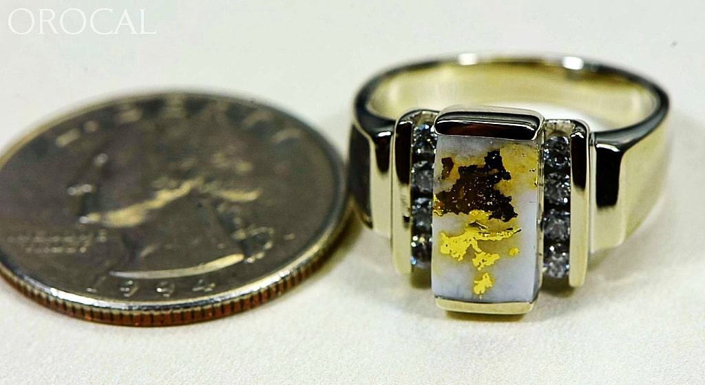 Gold Quartz Ring Orocal Rl639D32Qw Genuine Hand Crafted Jewelry - 14K Casting