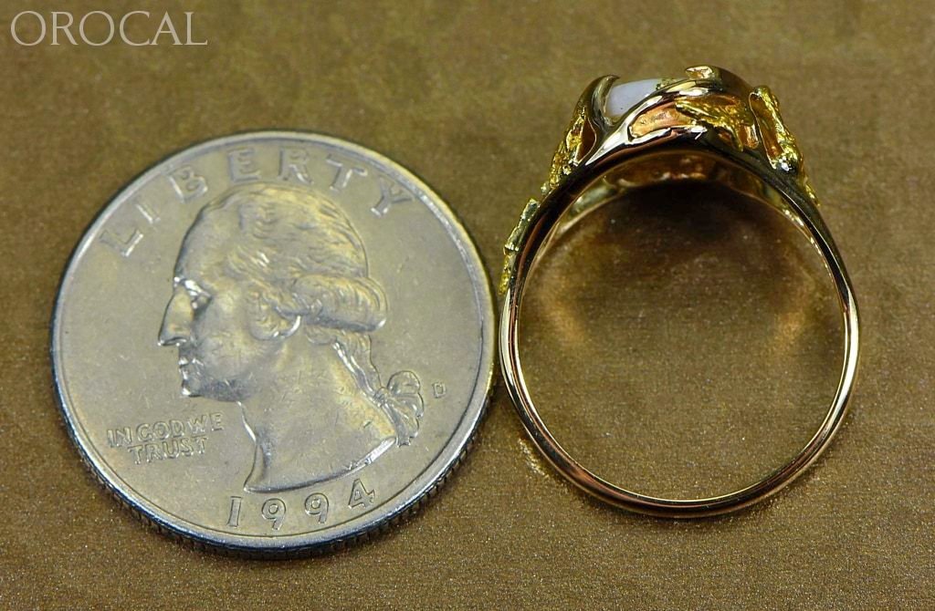 Gold Quartz Ring Orocal Rl958Q Genuine Hand Crafted Jewelry - 14K Casting