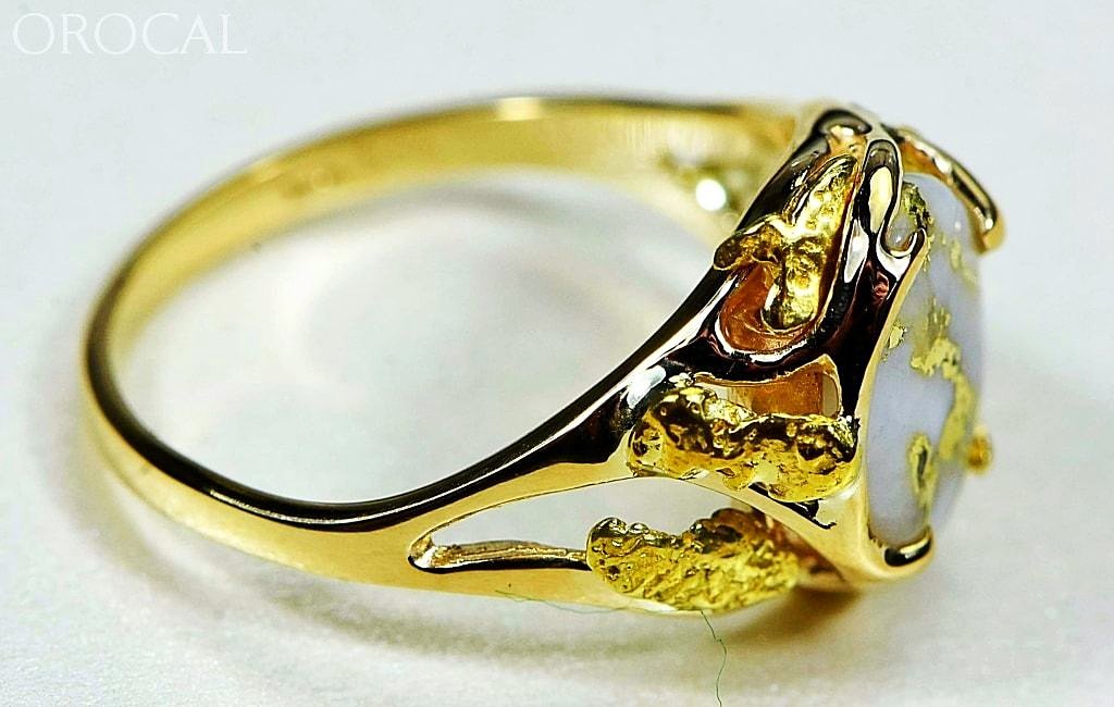 Gold Quartz Ring Orocal Rl958Q Genuine Hand Crafted Jewelry - 14K Casting