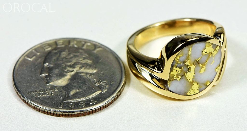 Gold Quartz Ring Orocal Rldl90D12Q Genuine Hand Crafted Jewelry - 14K Casting