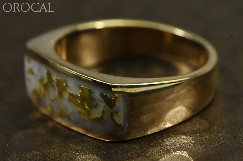 Gold Quartz Ring Orocal Rm567Q Genuine Hand Crafted Jewelry - 14K Casting