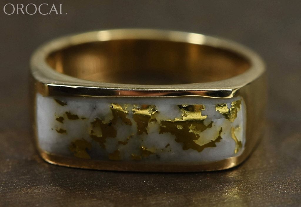 Gold Quartz Ring Orocal Rm567Q Genuine Hand Crafted Jewelry - 14K Casting