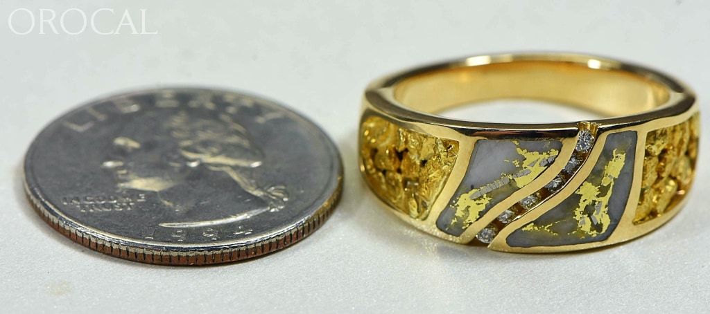 Gold Quartz Ring Orocal Rm731D14Nq Genuine Hand Crafted Jewelry - 14K Casting