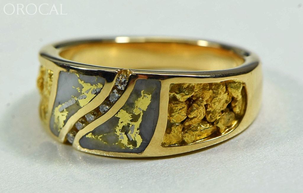 Gold Quartz Ring Orocal Rm731D14Nq Genuine Hand Crafted Jewelry - 14K Casting
