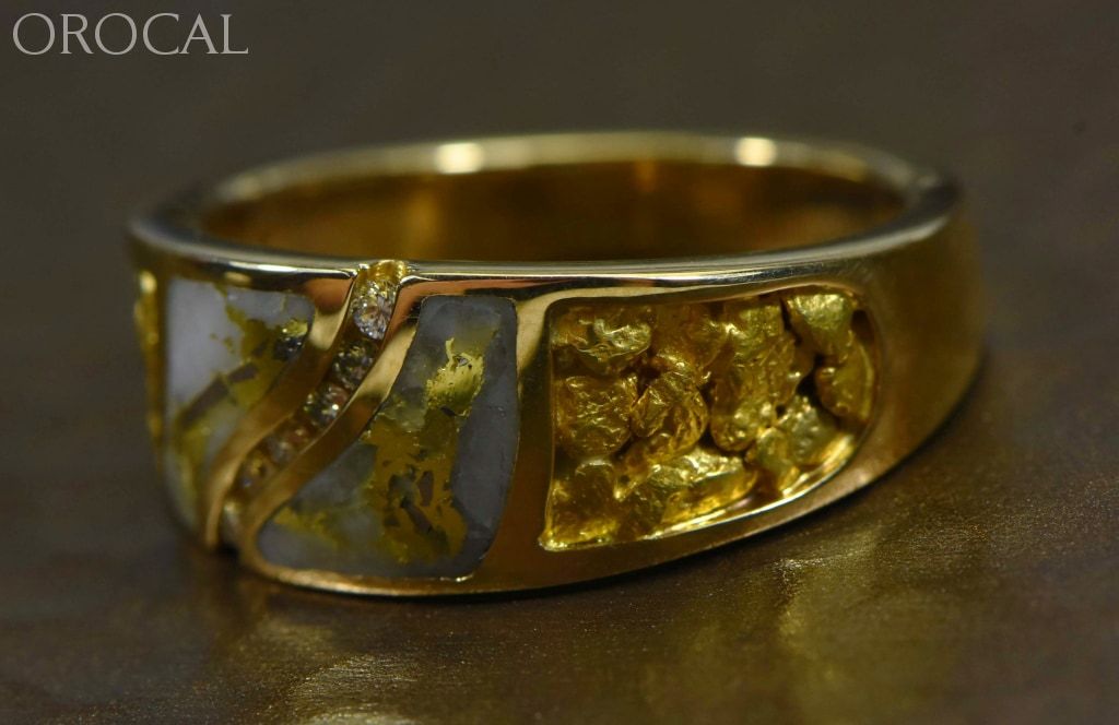 Gold Quartz Ring Orocal Rm731D14Nq Genuine Hand Crafted Jewelry - 14K Casting