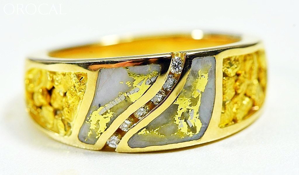 Gold Quartz Ring Orocal Rm731D14Nq Genuine Hand Crafted Jewelry - 14K Casting
