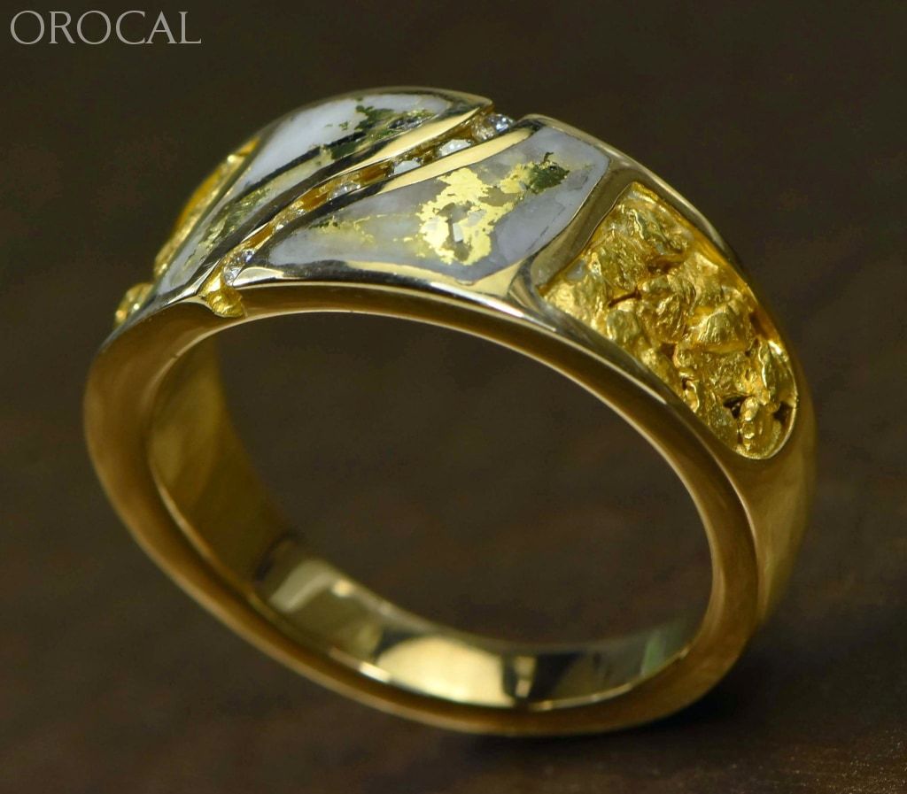 Gold Quartz Ring Orocal Rm731D14Nq Genuine Hand Crafted Jewelry - 14K Casting