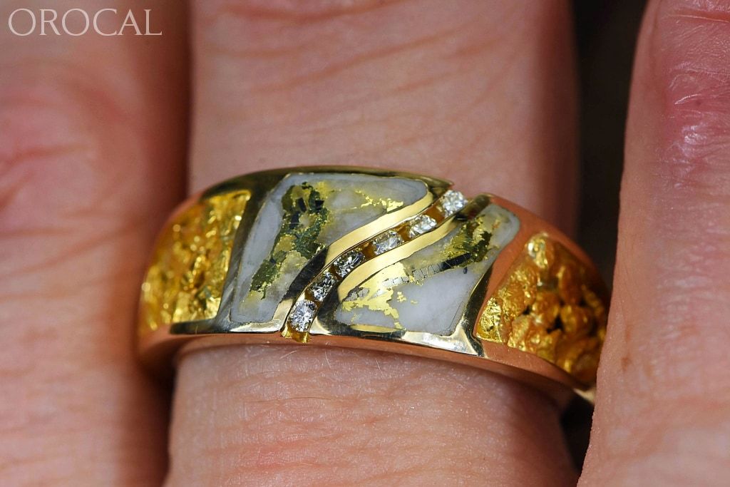 Gold Quartz Ring Orocal Rm731D14Nq Genuine Hand Crafted Jewelry - 14K Casting
