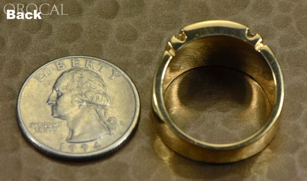 Gold Quartz Ring Orocal Rm779D24Q Genuine Hand Crafted Jewelry - 14K Casting