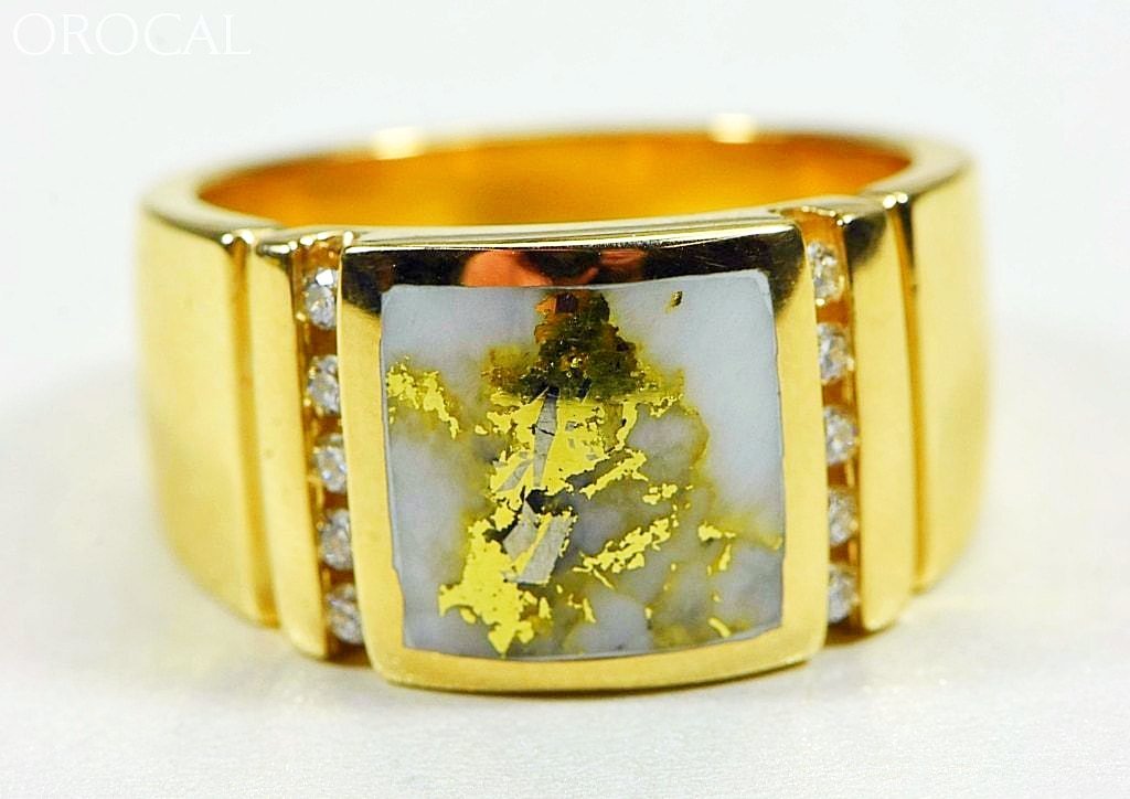 Gold Quartz Ring Orocal Rm779D24Q Genuine Hand Crafted Jewelry - 14K Casting
