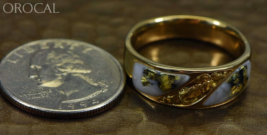 Gold Quartz Ring Orocal Rm900Nq Genuine Hand Crafted Jewelry - 14K Casting