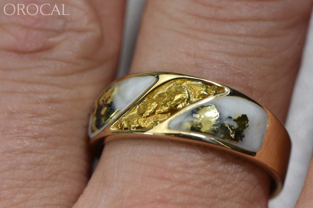 Gold Quartz Ring Orocal Rm900Nq Genuine Hand Crafted Jewelry - 14K Casting