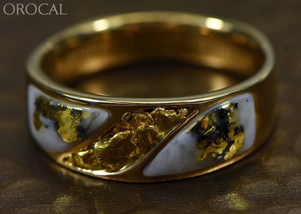 Gold Quartz Ring Orocal Rm900Nq Genuine Hand Crafted Jewelry - 14K Casting