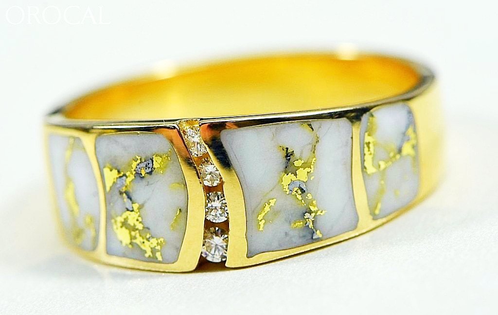 Gold Quartz Ring Orocal Rmdl58Sd9Q Genuine Hand Crafted Jewelry - 14K Casting