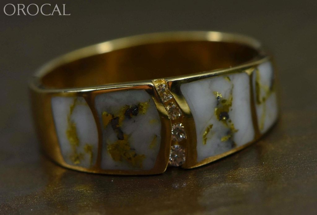 Gold Quartz Ring Orocal Rmdl58Sd9Q Genuine Hand Crafted Jewelry - 14K Casting