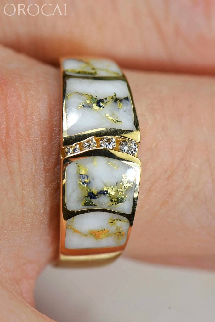 Gold Quartz Ring Orocal Rmdl58Sd9Q Genuine Hand Crafted Jewelry - 14K Casting