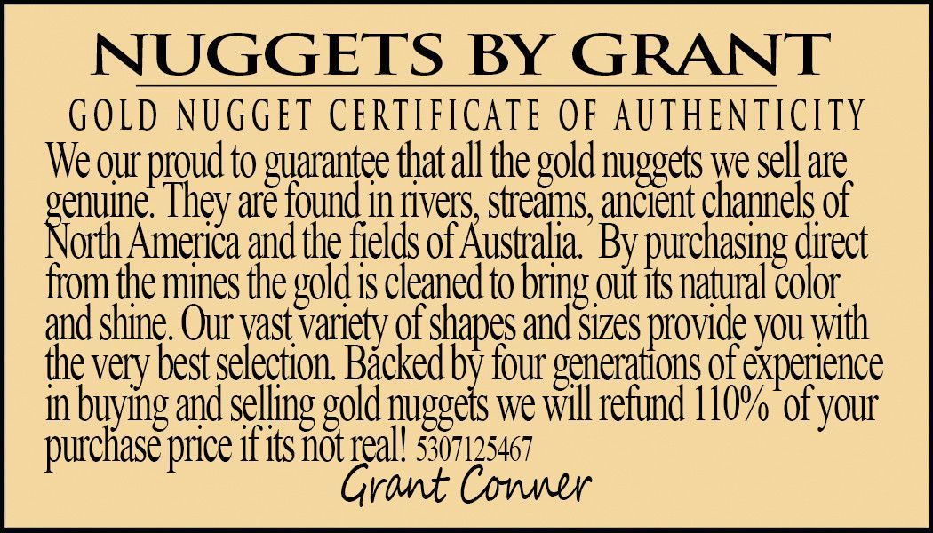 Alaskan Bc Natural Gold Nugget 46.65 Gram Lot Of 2 To 5 Gram Nuggets Genuine 1.5 Troy Oz. Alaska
