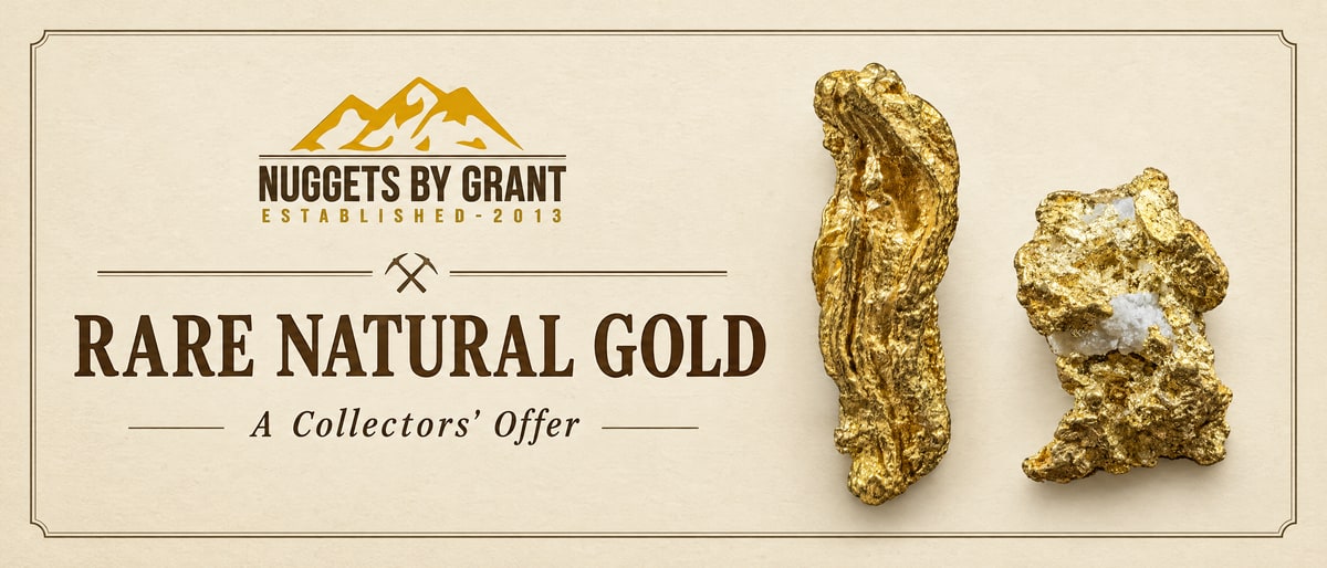 Rare by nature: dendritic gold and gold with quartz