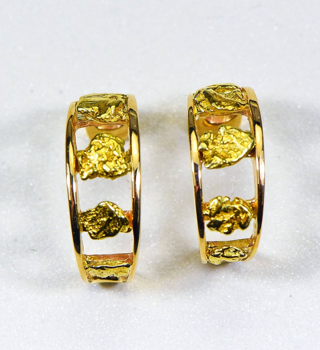 Gold Nugget Earrings