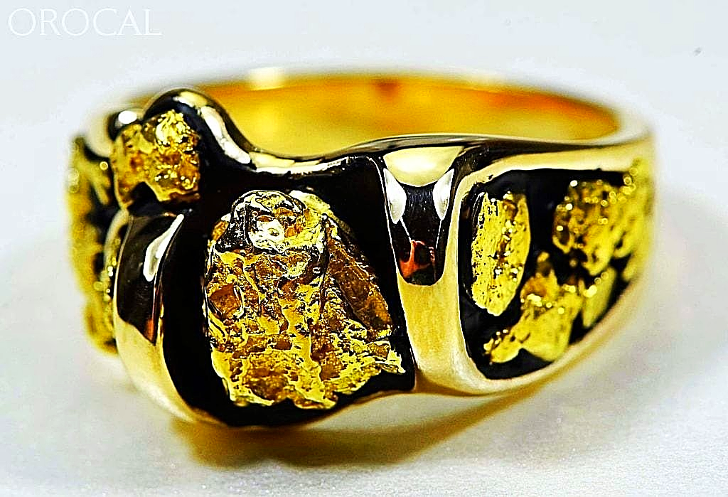 Gold Nugget Mens Rings