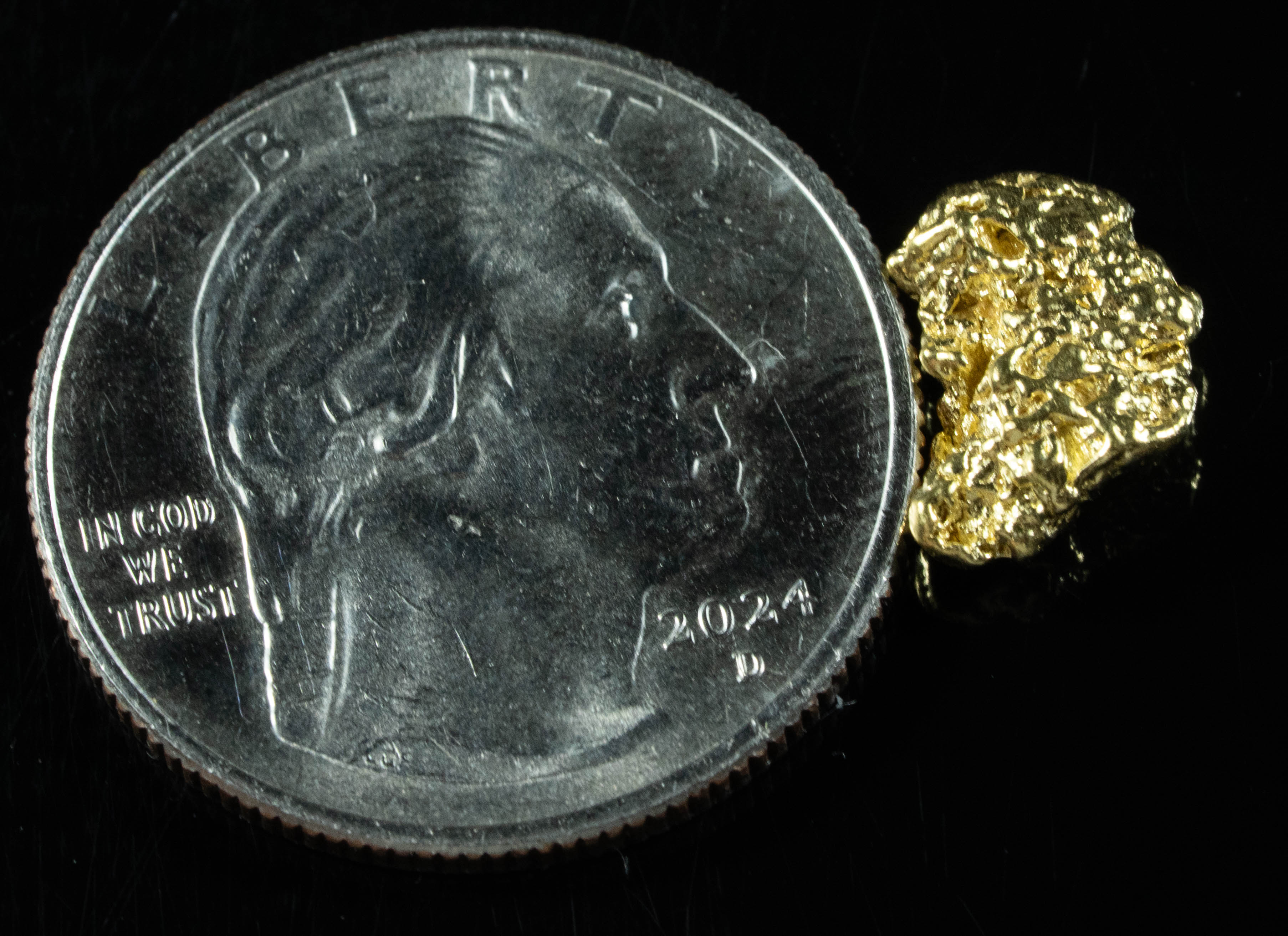 #48 Alaskan BC Natural Gold Nugget 1.89 Grams Genuine