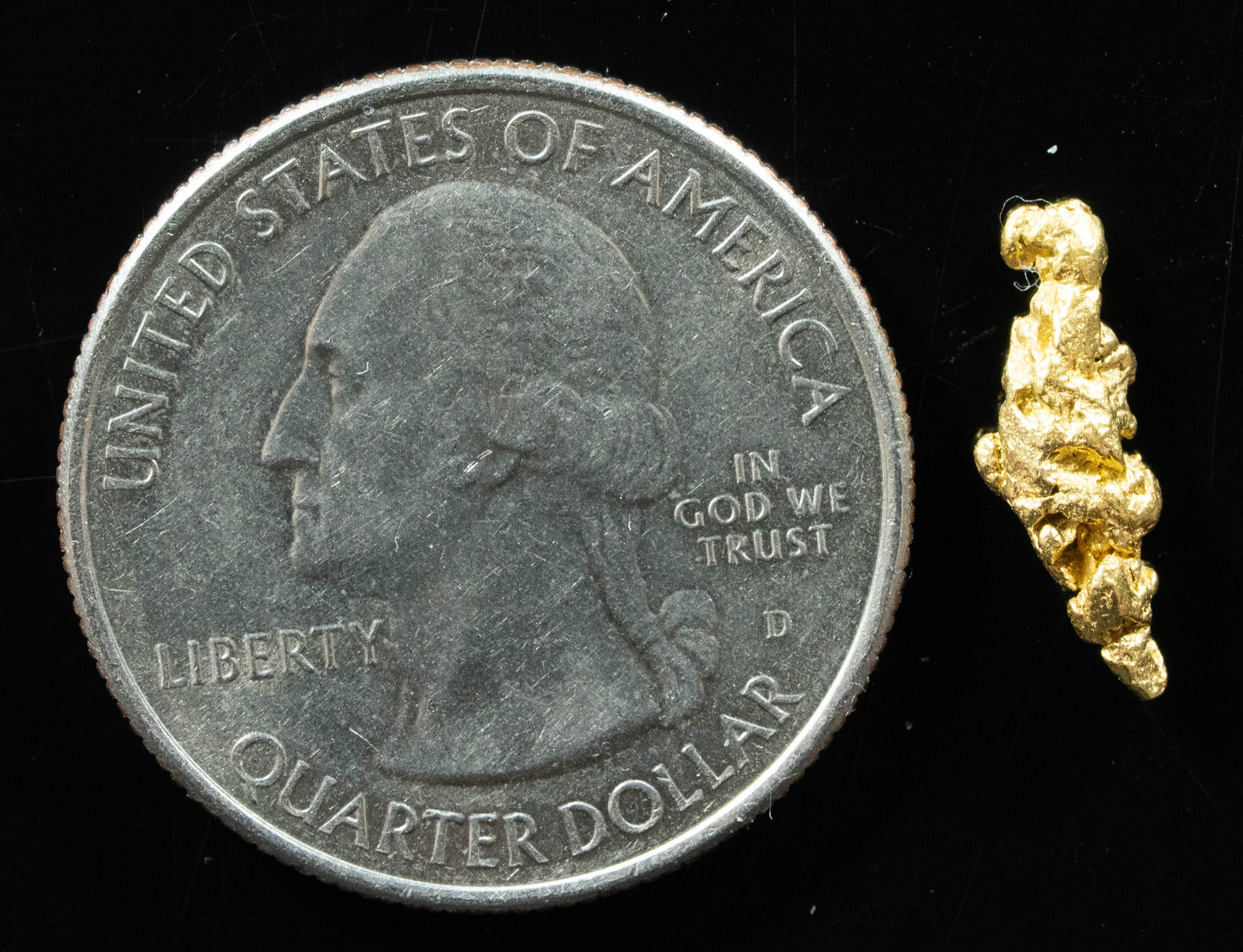 #3 Alaskan BC Natural Gold Nugget .82 Grams Genuine