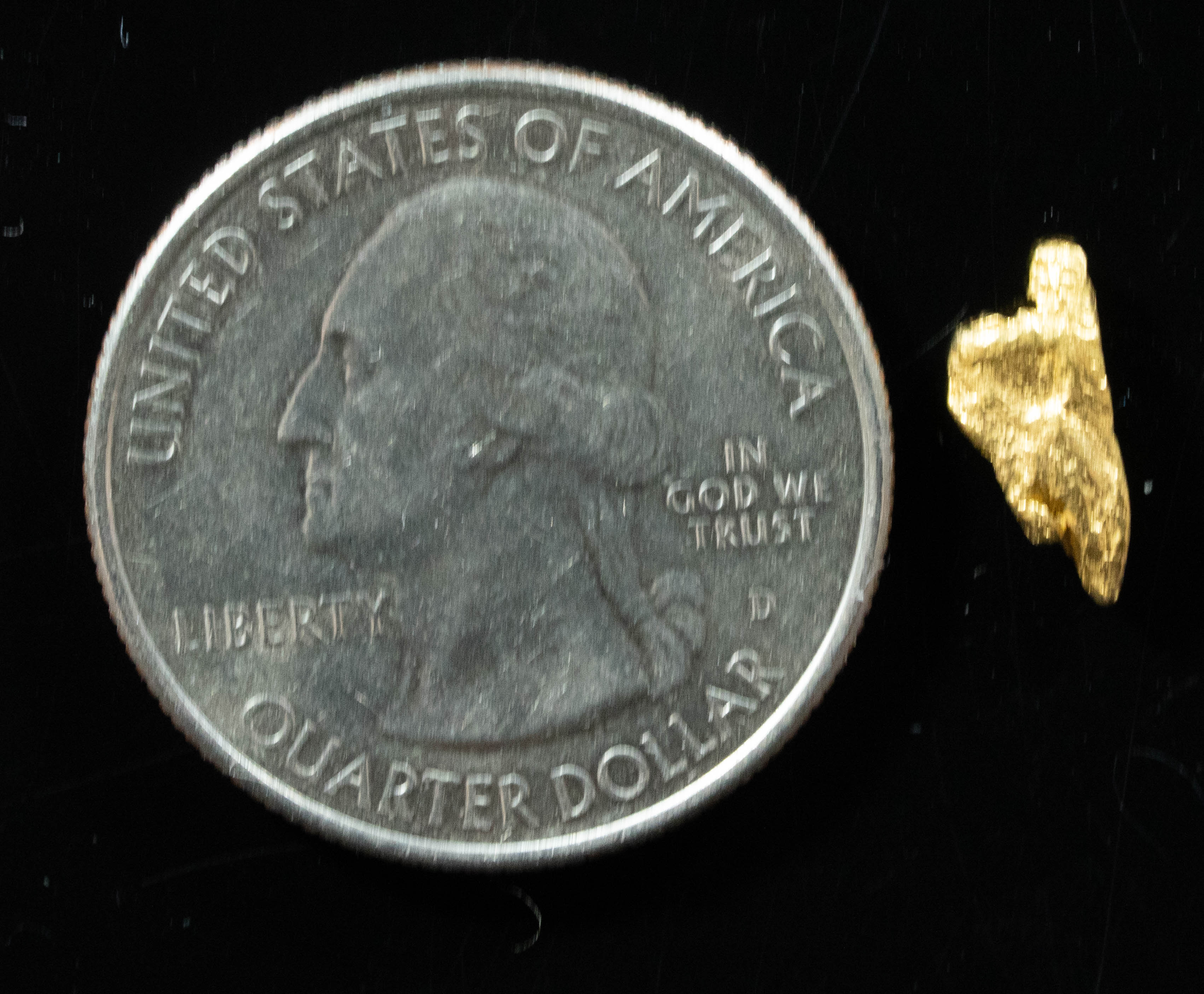 #4 Alaskan BC Natural Gold Nugget .75 Grams Genuine