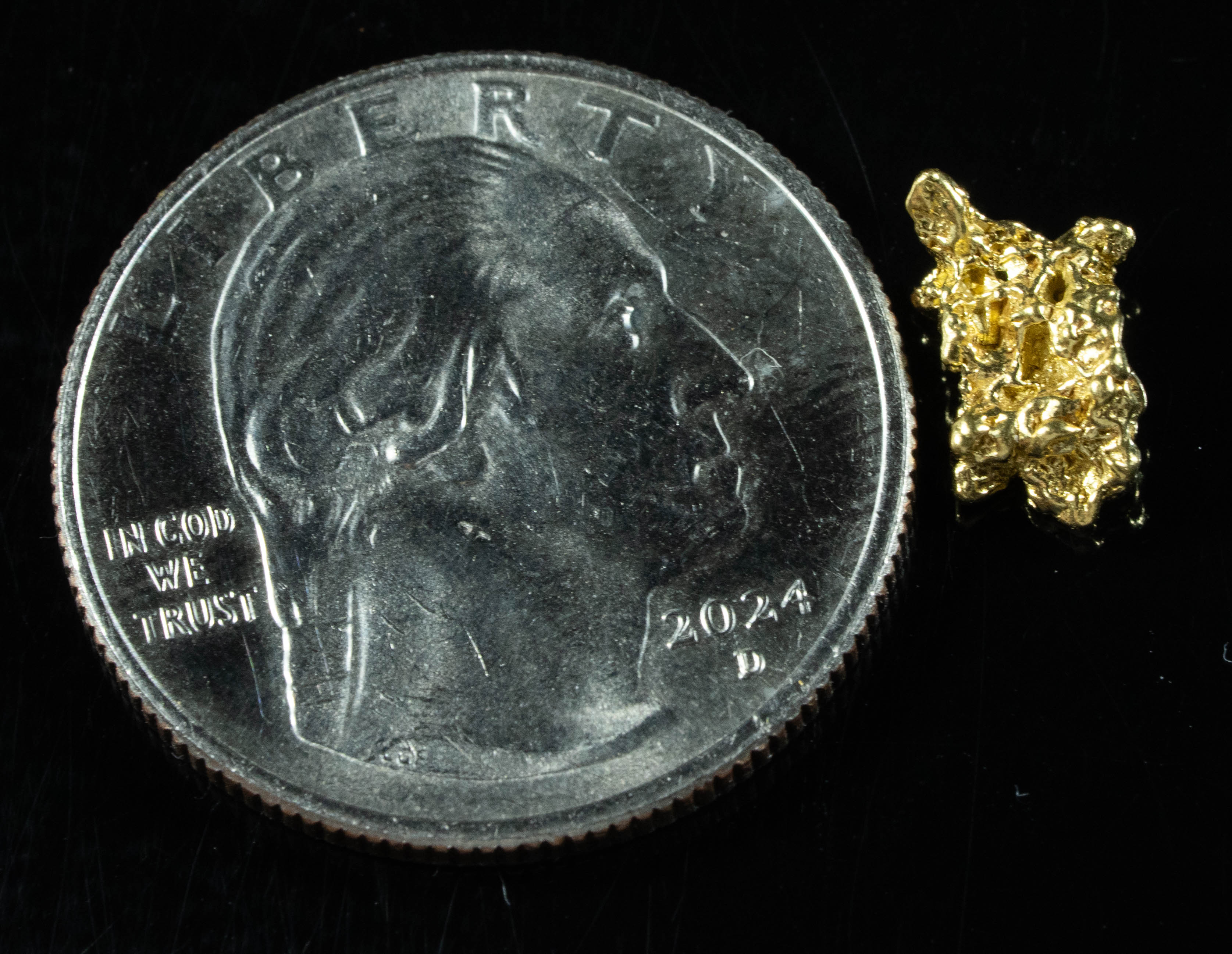 #62 Alaskan BC Natural Gold Nugget .80 Grams Genuine