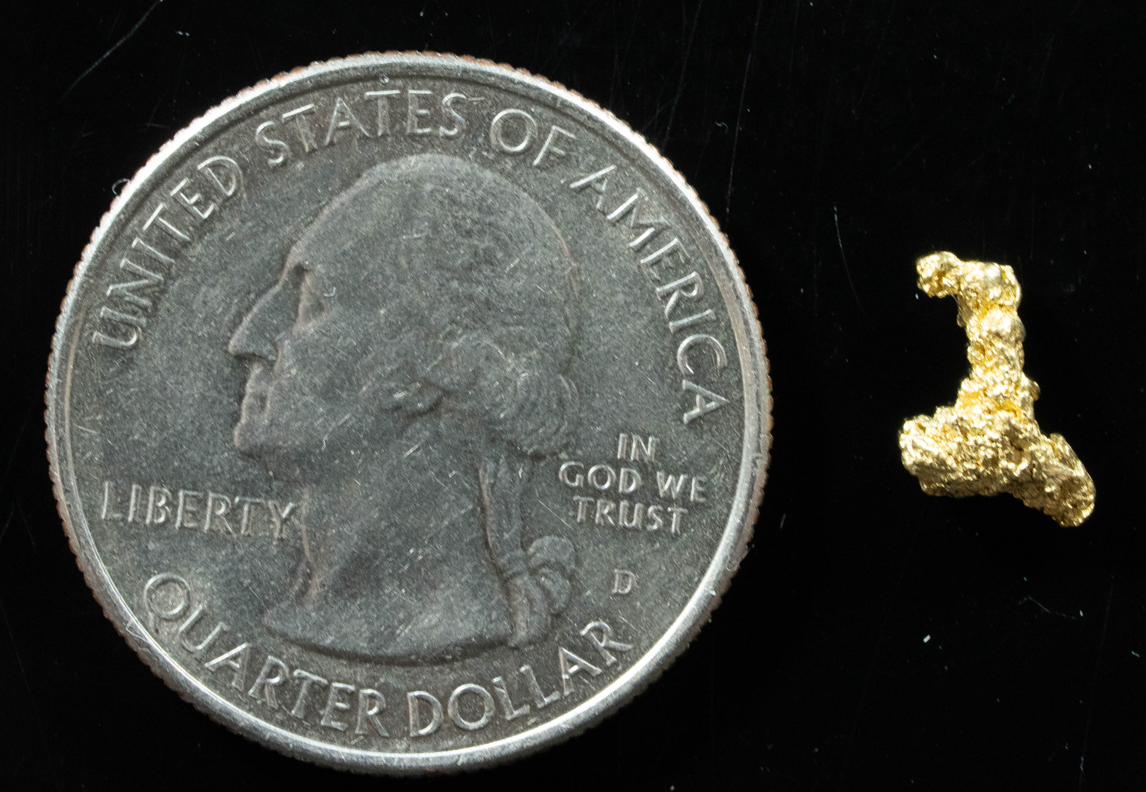 #11 Alaskan BC Natural Gold Nugget .50 Grams Genuine