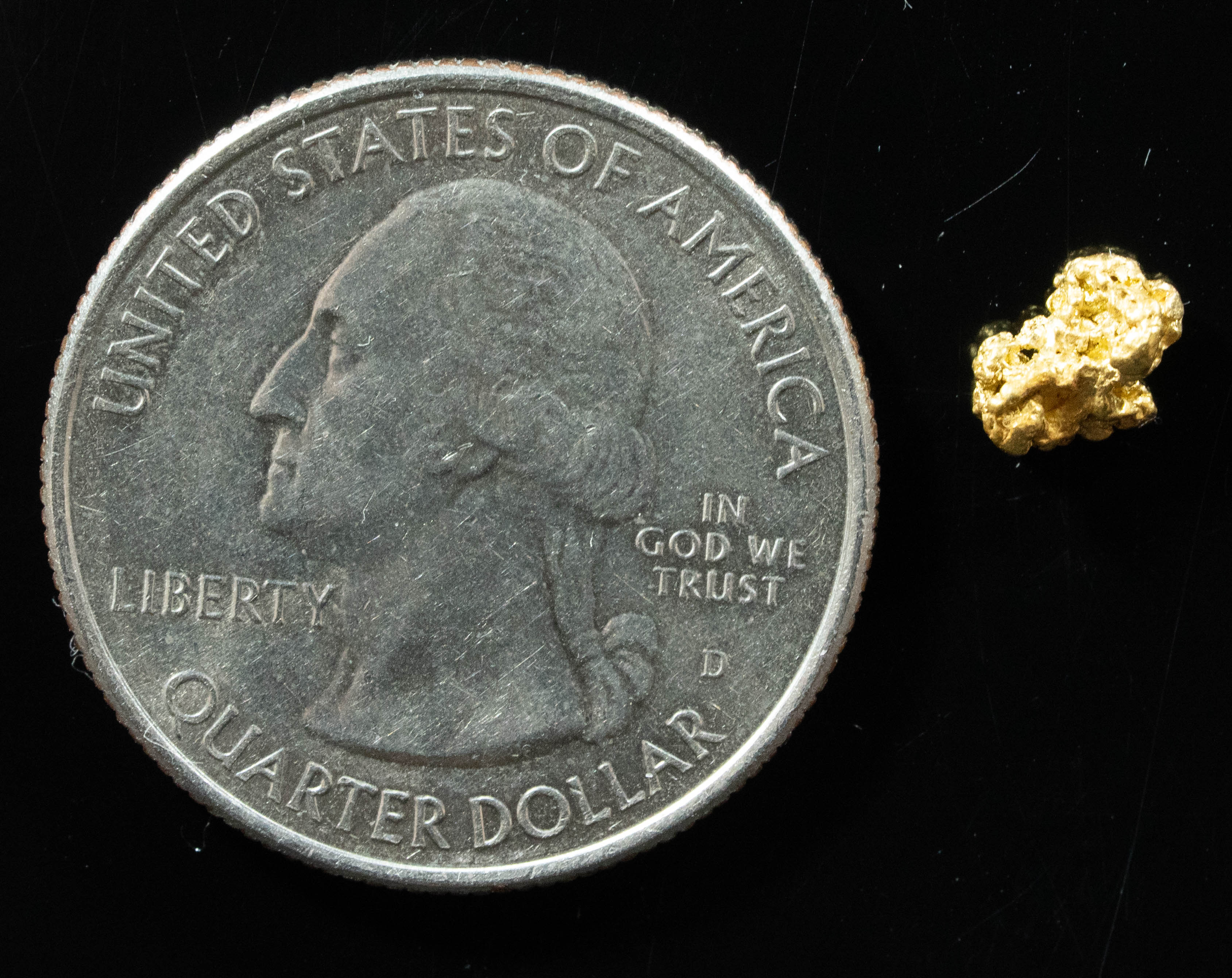 #15 Alaskan BC Natural Gold Nugget .38 Grams Genuine
