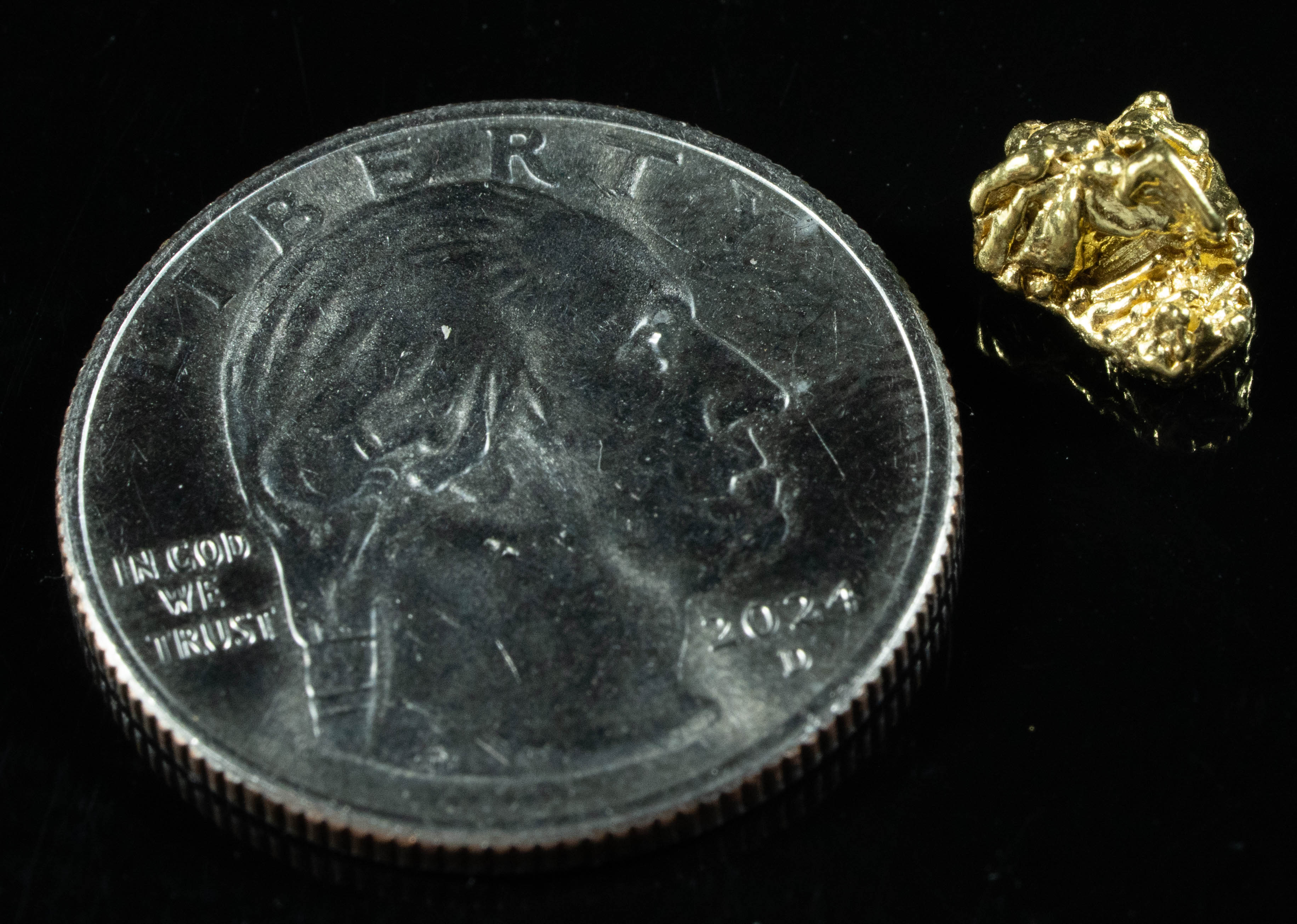 #146 Alaskan BC Natural Gold Nugget 1.25 Grams Genuine