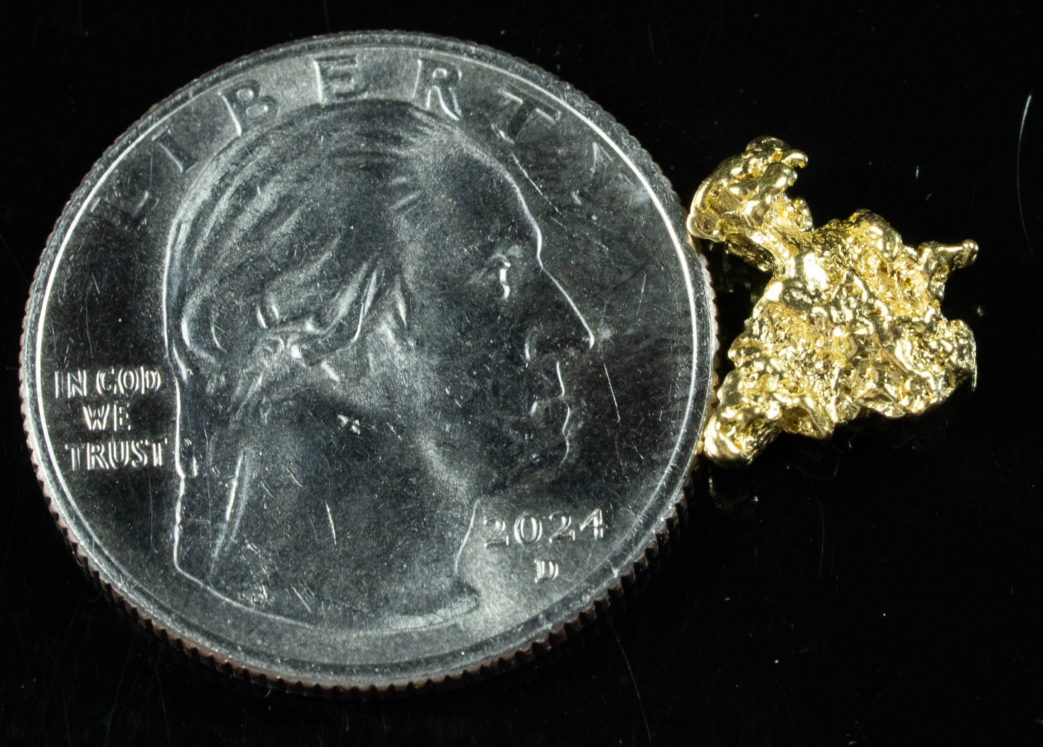 #148 Alaskan BC Natural Gold Nugget 1.64 Grams Genuine