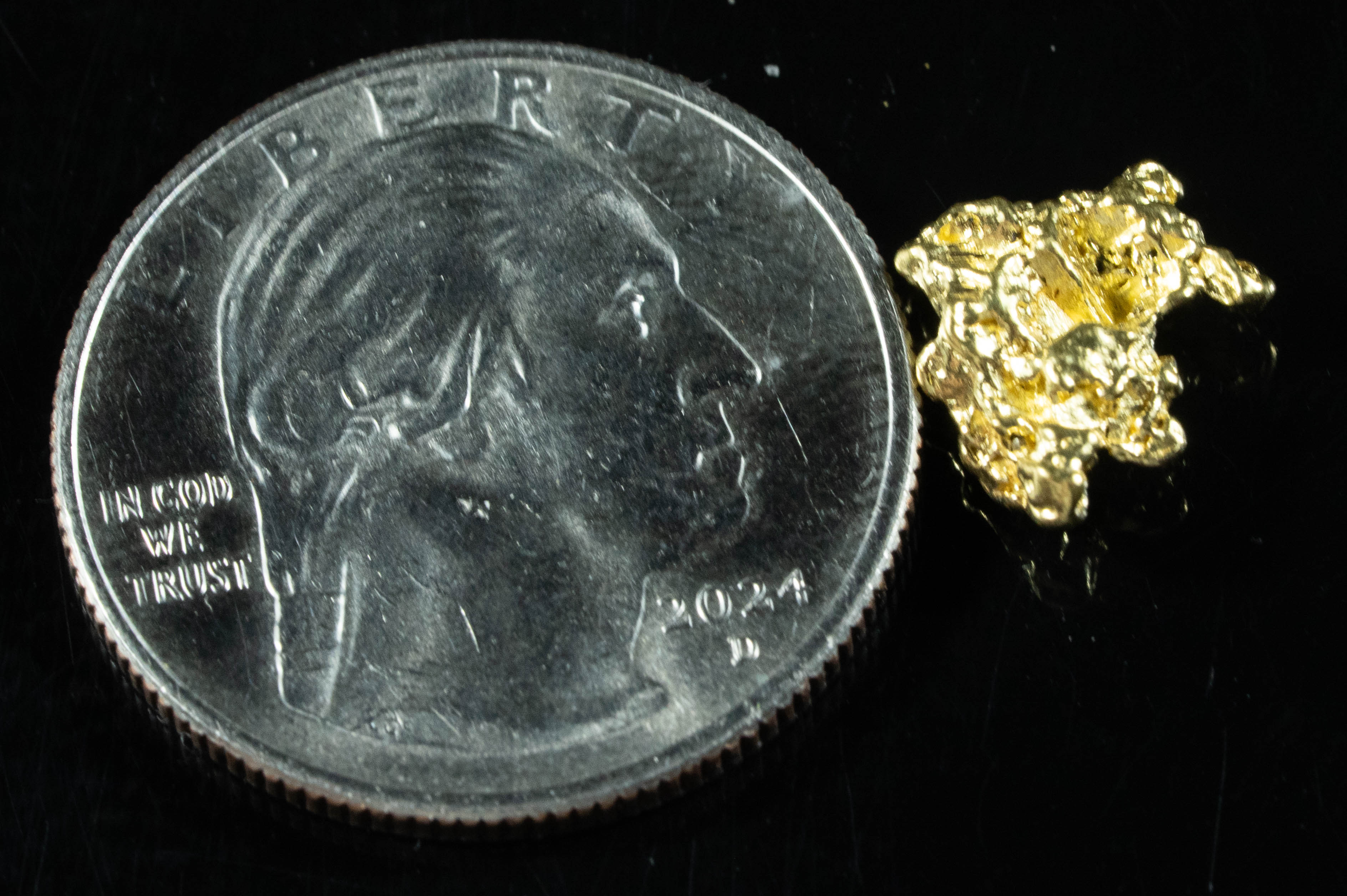 #160 Alaskan BC Natural Gold Nugget 1.65 Grams Genuine