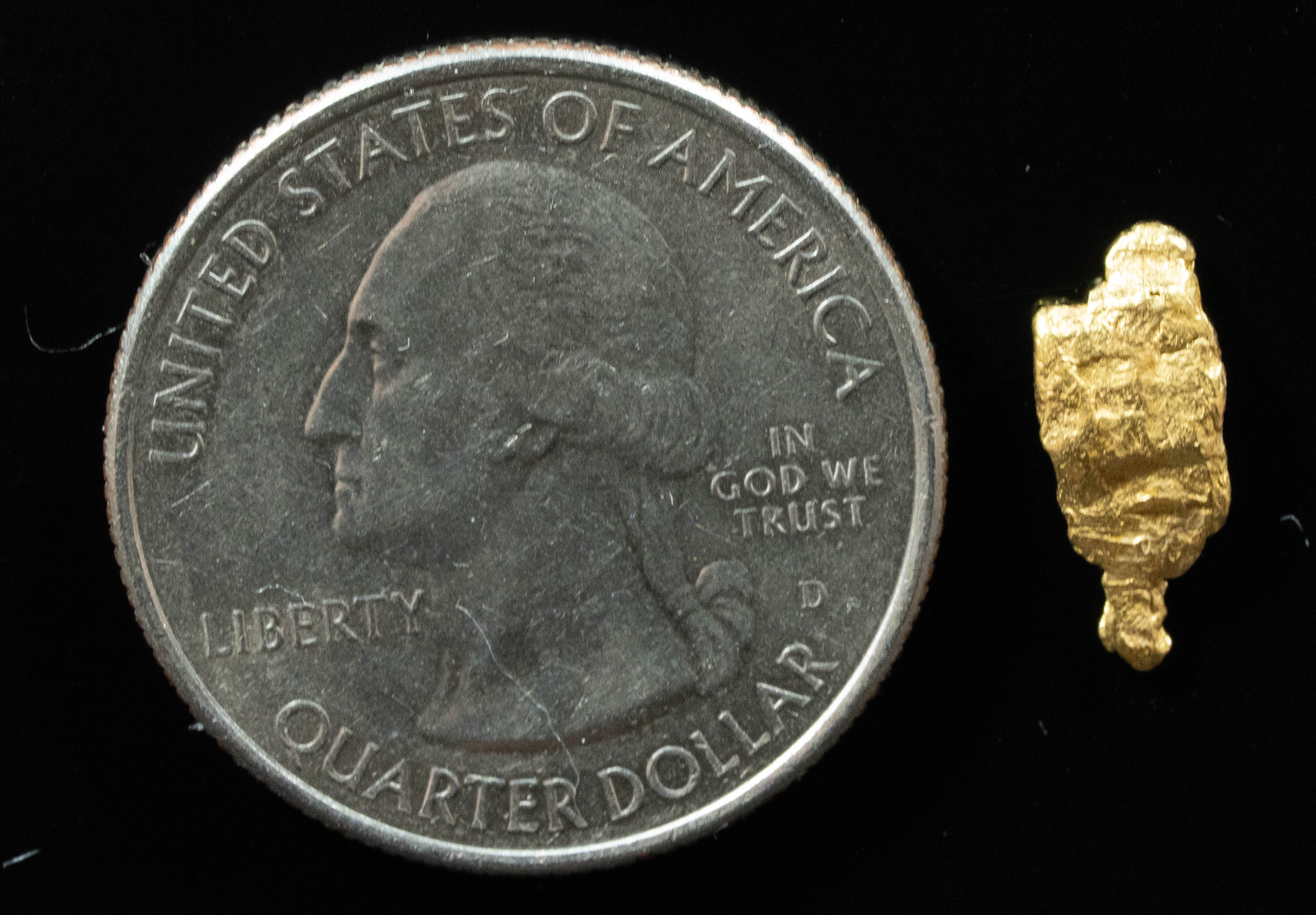 #62 Alaskan BC Natural Gold Nugget .80 Grams Genuine