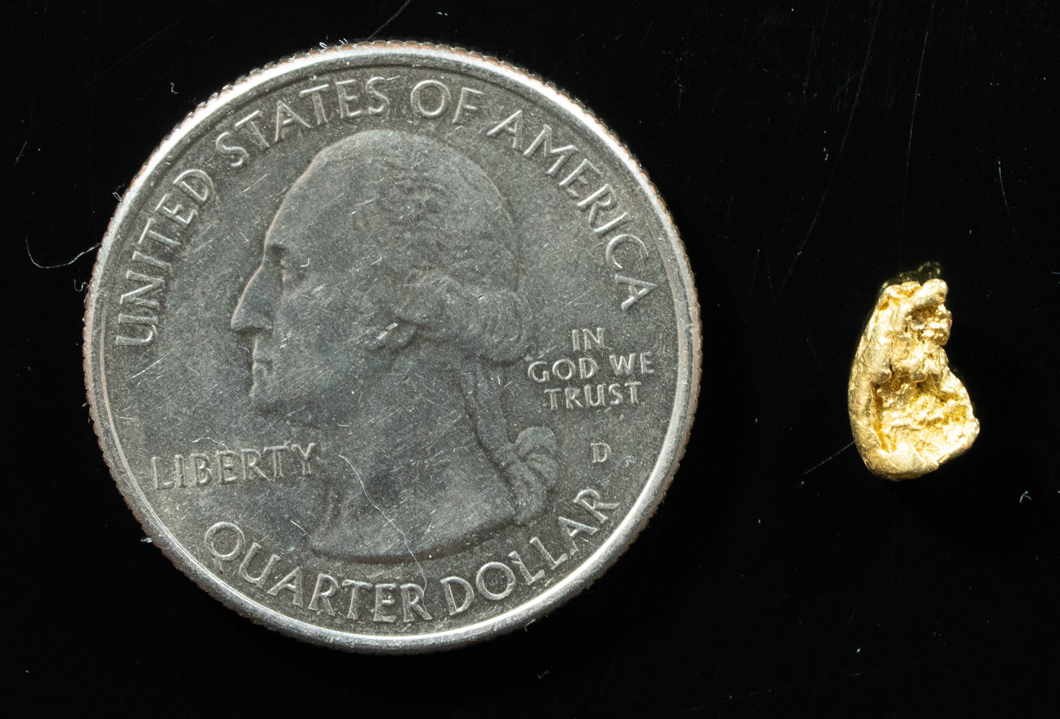 #68 Alaskan BC Natural Gold Nugget .45 Grams Genuine