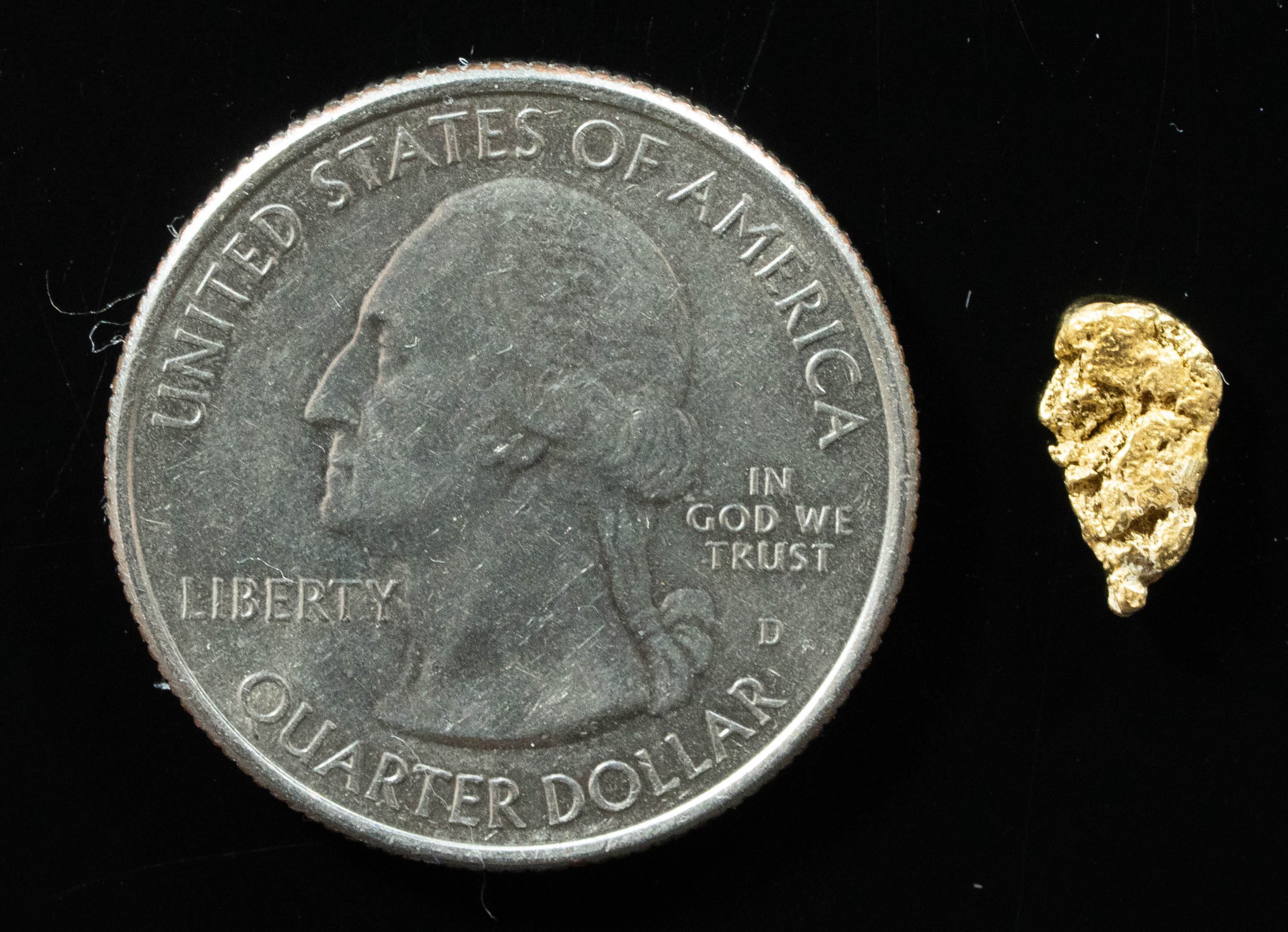 #73 Alaskan BC Natural Gold Nugget .52 Grams Genuine