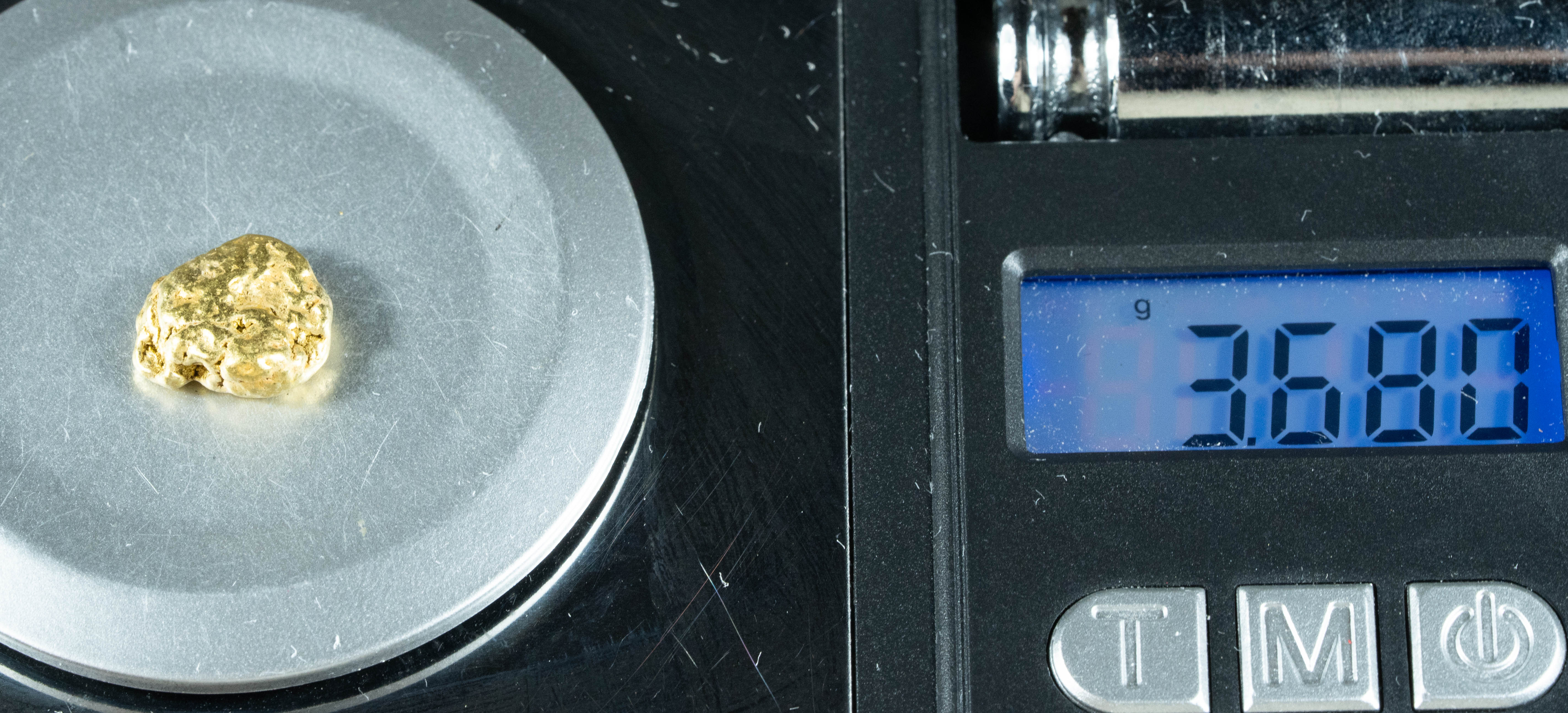 #186 BC Natural Gold Nugget 3.68 Grams Genuine