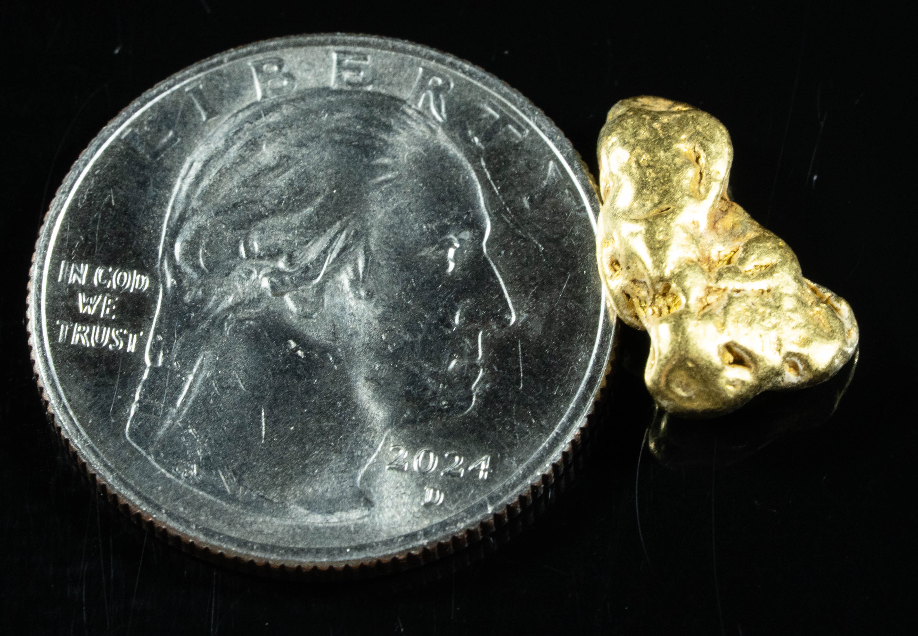 #196 Alaskan BC Natural Gold Nugget 3.76 Grams Genuine