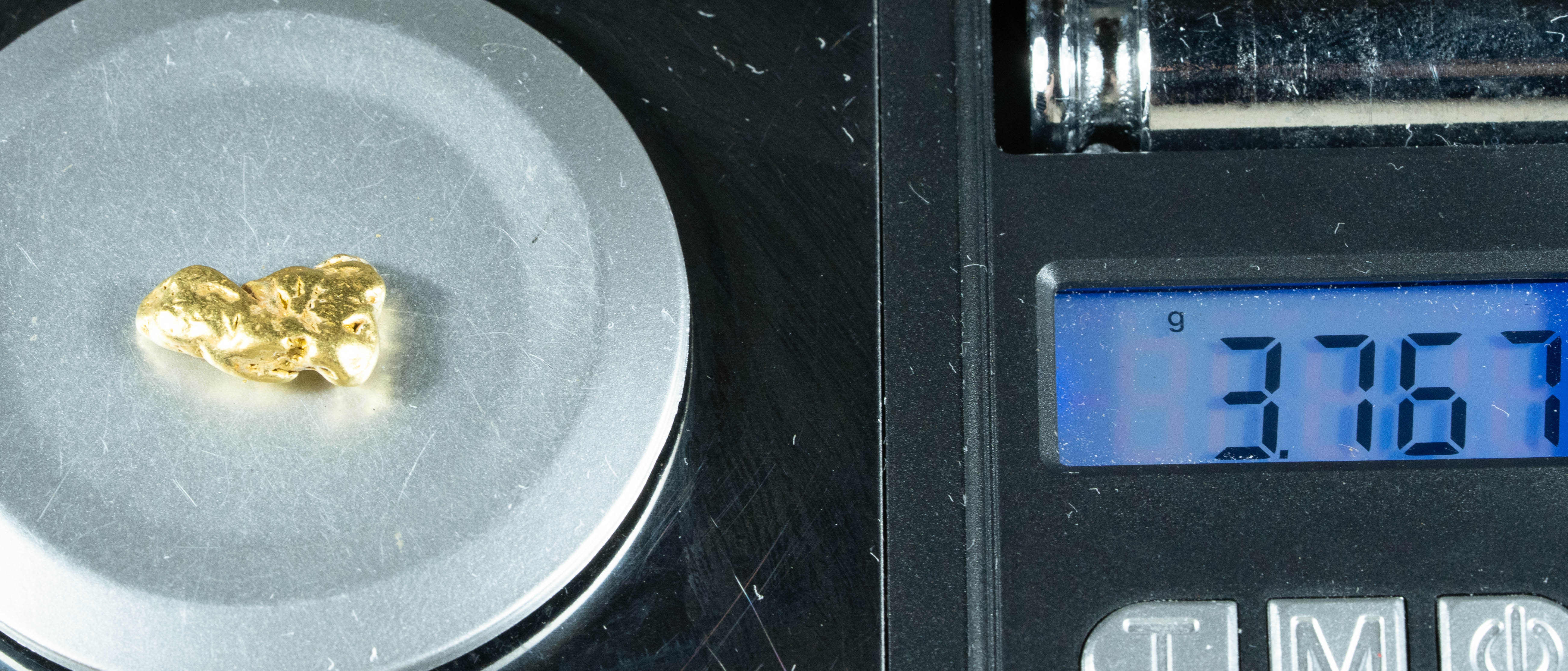 #196 Alaskan BC Natural Gold Nugget 3.76 Grams Genuine